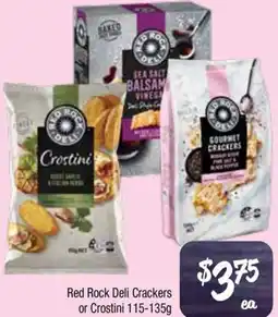 Farmer Jack's Red Rock Deli Crackers or Crostini offer