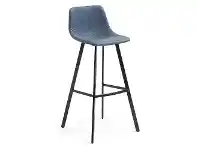 LivingStyles Orsted PU Leather Counter Stool, Blue offer