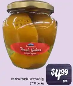 Farmer Jack's Benino Peach Halves offer