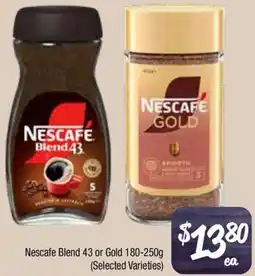 Farmer Jack's Nescafe Blend 43 or Gold offer