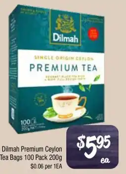 Farmer Jack's Dilmah Premium Ceylon Tea Bags offer