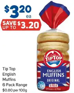 Foodland Tip Top English Muffins offer