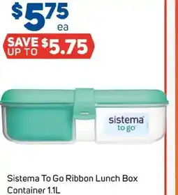 Foodland Sistema to go ribbon lunch box container offer