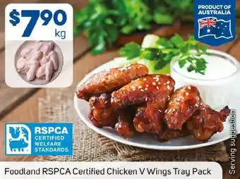 Foodland Foodland rspca certified chicken v wings tray pack offer