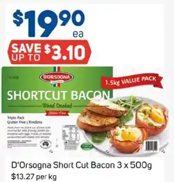 Foodland D Orsogna Short Cut Bacon offer