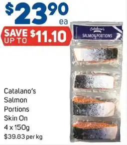 Foodland Catalanos Salmon Portions Skin On offer
