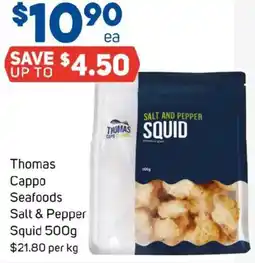 Foodland Thomas Cappo Seafoods Salt & Pepper Squid offer