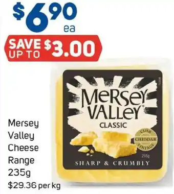 Foodland Mersey Valley Cheese Range offer