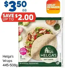 Foodland Helgas Wraps offer