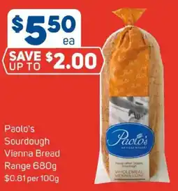 Foodland Paolos Sourdough Vienna Bread Range offer