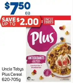 Foodland Uncle Tobys Plus Cereal offer
