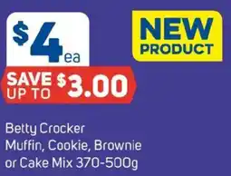 Foodland Betty Crocker Muffin Cookie Brownie or Cake Mix offer