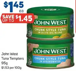 Foodland John West Tuna Tempters offer