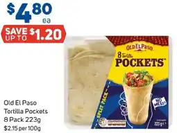 Foodland Old El Paso Tortilla Pockets offer