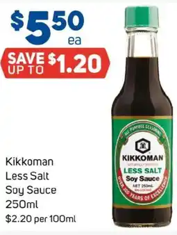 Foodland Kikkoman Less Salt Soy Sauce offer