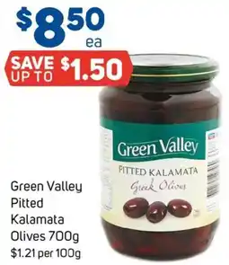 Foodland Green Valley Pitted Kalamata Olives offer