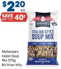 Foodland McKenzies Italian Soup Mix offer