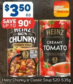 Foodland Heinz Chunky or Classic Soup offer