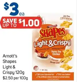 Foodland Arnotts Shapes Light & Crispy offer