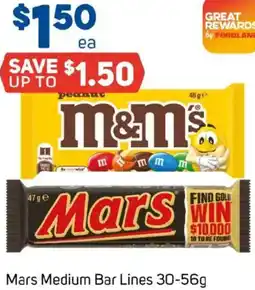 Foodland Mars Medium Bar Lines offer