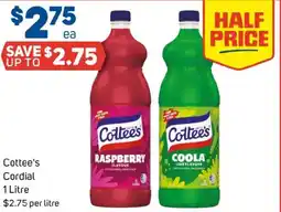 Foodland Cottees Cordial offer