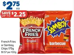 Foodland French Fries or Samboy Chips offer