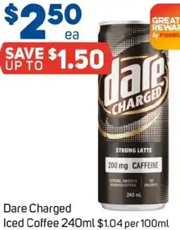 Foodland Dare Charged Iced Coffee offer