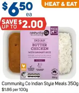 Foodland Community Co Indian Style Meals offer