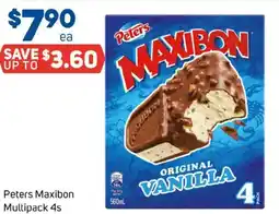 Foodland Peters Maxibon Multipack 4s offer