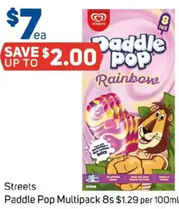Foodland Streets Paddle Pop Multipack 8s offer