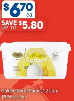 Foodland Golden North Sorbet offer