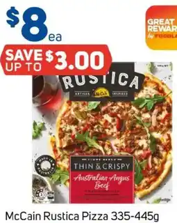 Foodland McCain Rustica Pizza offer
