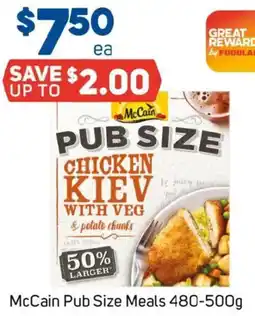 Foodland McCain Pub Size Meals offer
