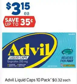 Foodland Advil Liquid Caps offer