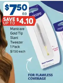 Foodland Manicare Gold Tip Slant Tweezer offer