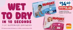 Foodland Huggies Ultra Dry Nappies offer