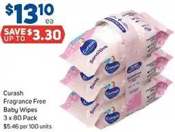 Foodland Curash Fragrance Free Baby Wipes offer