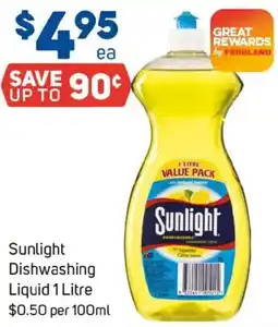 Foodland Sunlight Dishwashing Liquid offer