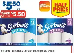Foodland Sorbent Toilet Rolls offer
