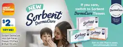 Foodland Sorbent DermaCare Ultra Soft Facial Tissues offer