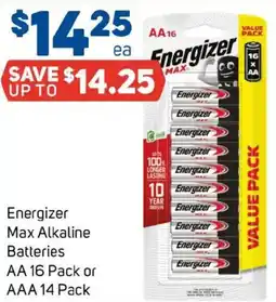 Foodland Energizer max alkaline batteries aa or aaa offer