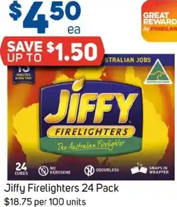 Foodland Jiffy Firelighters offer