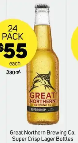 Foodland Great Northern Brewing Co Super Crisp Lager Bottles offer