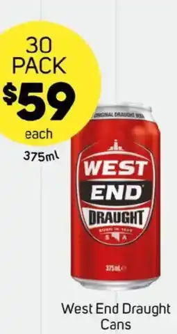 Foodland West End Draught Cans offer