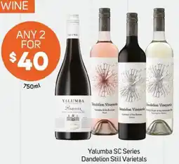 Foodland Yalumba sc series dandelion still varietals offer
