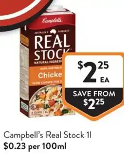 Foodworks Campbells Real Stock offer