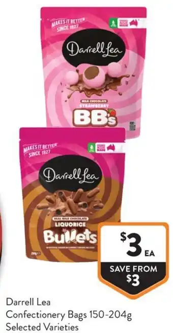Foodworks Darrell Lea Confectionery Bags offer
