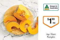 Foodworks Jap Kent Pumpkin offer