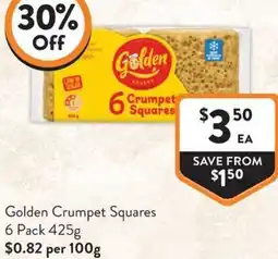 Foodworks Golden Crumpet Squares offer