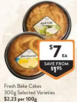 Foodworks Fresh Bake Cakes offer